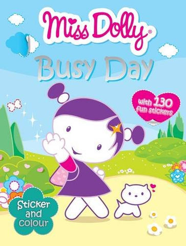 Miss Dolly Busy Day - Sticker and Colour