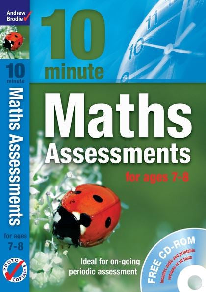 Andrew Brodie 10 Minute Maths Assessments Ages 7 8 With CD